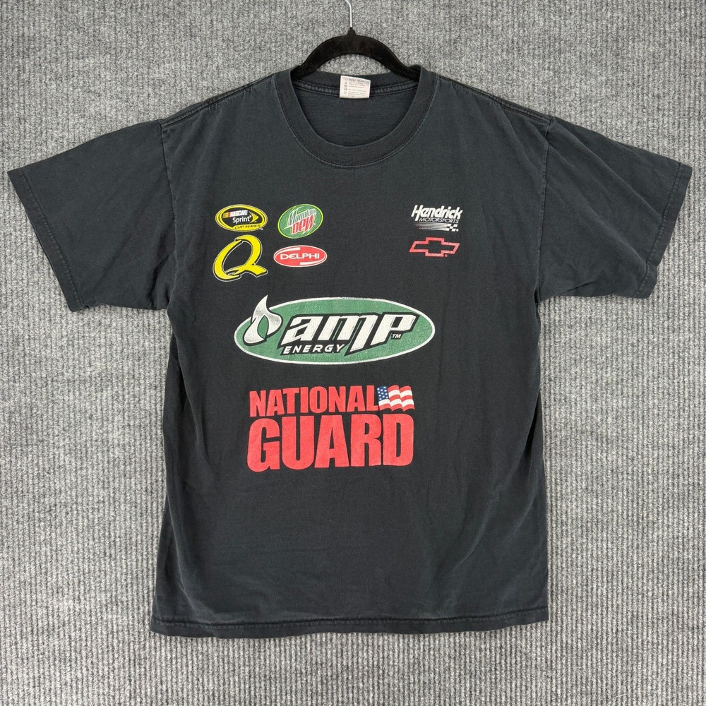 Vtg 2006 Dale Earnhardt Jr Chase Authentics shirt Nascar racecar AOP Y2K Large
